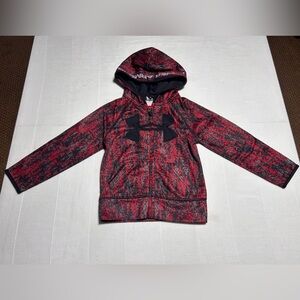 Under Armour Black and Red Kids Jacket